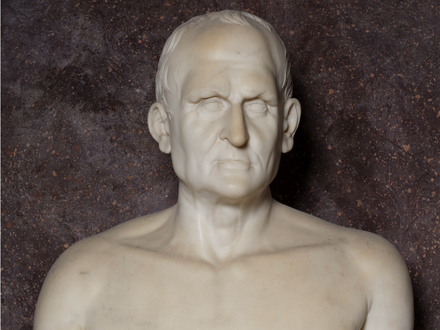 Busto di marmo raffigurante il conte Giacomo Carrara