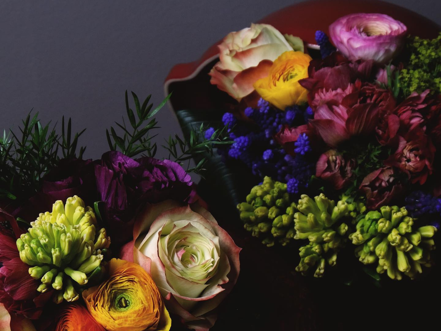Bouquet di fiori colorati di una flower masterclass
