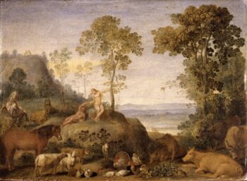 Adamo ed Eva nel paradiso terrestre