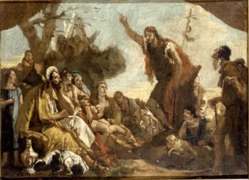San Giovanni Battista predica alla folla