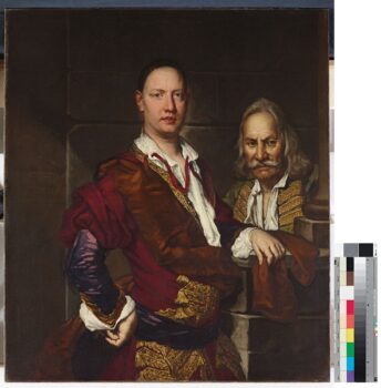 Ritratto del conte Giovanni Secco Suardo con servitore